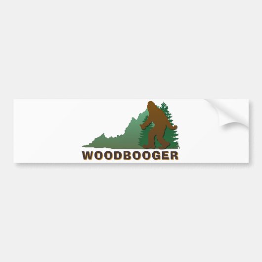 Virginia Woodbooger Bumpersticker (Voorkant)