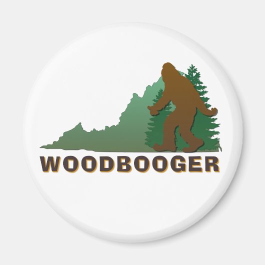 Virginia Woodbooger Magneet (Voorkant)