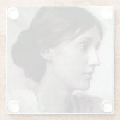 Virginia Woolf, 1902 Glazen Onderzetter (Achterkant)