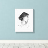 Virginia Woolf 2004 Mark Edward Westerfield Canvas Afdruk (Insitu (Houten vloer))