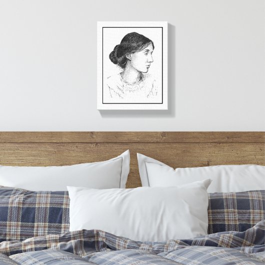 Virginia Woolf 2004 Mark Edward Westerfield Canvas Afdruk (Insitu (Slaapkamer))