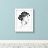 Virginia Woolf 2004 Mark Edward Westerfield Canvas Afdruk (Insitu (Houten vloer))