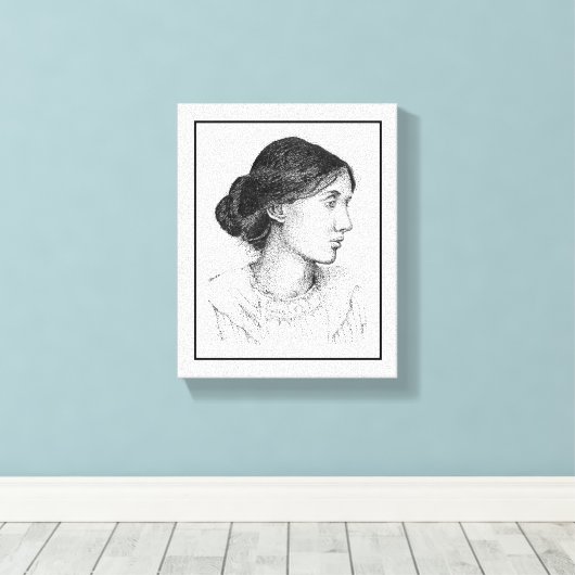 Virginia Woolf 2004 Mark Edward Westerfield Canvas Afdruk (Insitu (Houten vloer))