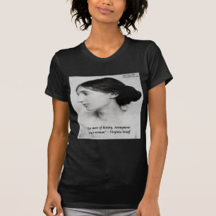 Virginia Woolf Anoniem Was Een Vrouw Citaat T-shirt