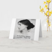 Virginia Woolf Anonymous was een vrouwencitaat Kaart (Gele Bloem)