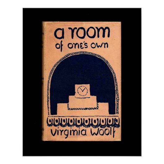 Virginia Woolf Book Hoesje A Room of One Poster (Voorkant)