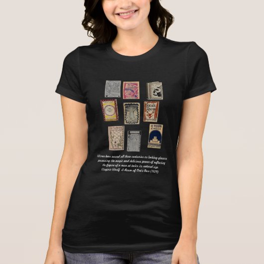Virginia Woolf Book Jackets T-shirt (Voorkant)