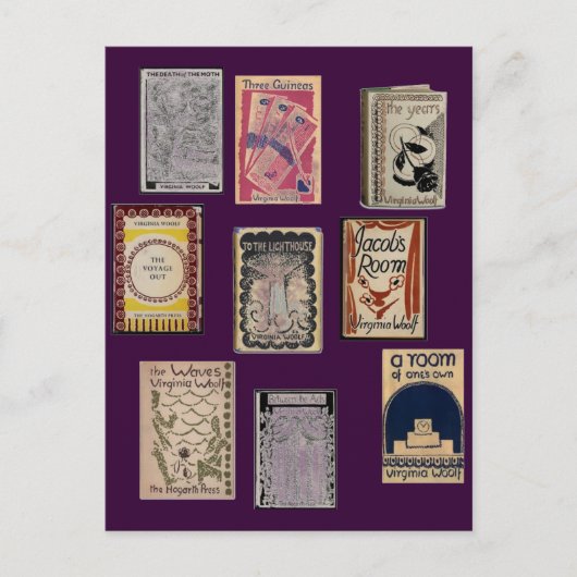 Virginia Woolf Books Briefkaart (Voorkant)