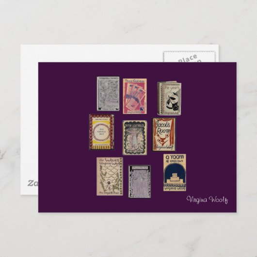 Virginia Woolf Books Briefkaart (Voorkant / Achterkant)