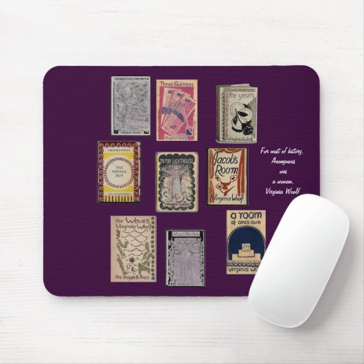 Virginia Woolf Books Muismat (Met muis)