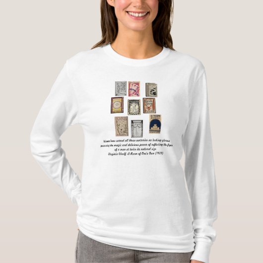 Virginia Woolf Books T-shirt (Voorkant)