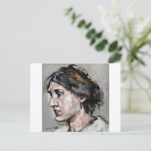Virginia Woolf Briefkaart (Staand voorkant)
