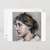Virginia Woolf Briefkaart (Voorkant / Achterkant)