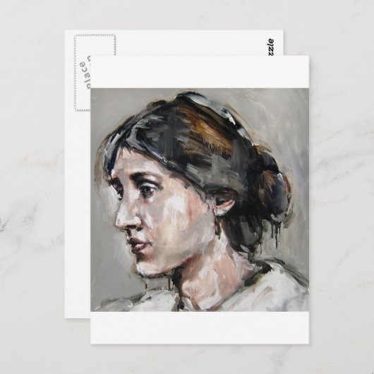 Virginia Woolf Briefkaart (Voorkant / Achterkant)