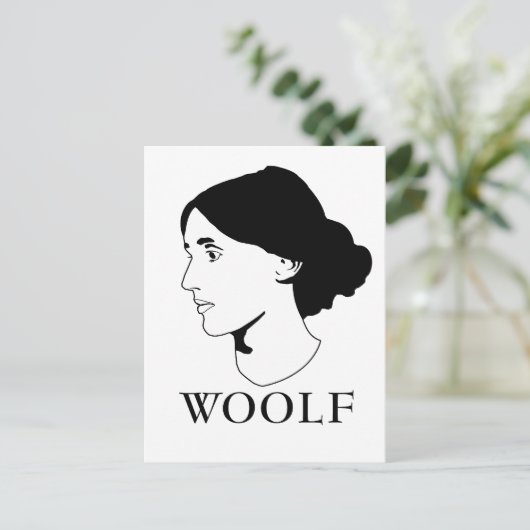 Virginia Woolf Briefkaart (Staand voorkant)