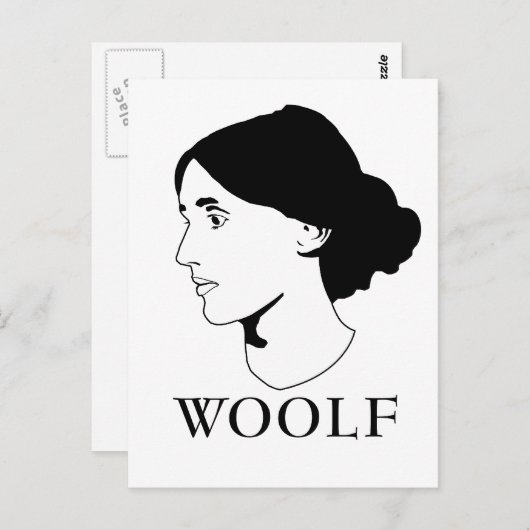 Virginia Woolf Briefkaart (Voorkant / Achterkant)