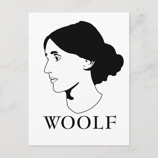 Virginia Woolf Briefkaart (Voorkant)