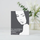 Virginia Woolf-citaat Briefkaart (Staand voorkant)