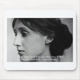 Virginia Woolf Eet/Liefde goed liefde citaat cadea Muismat