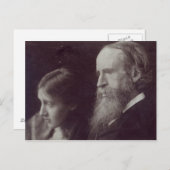 Virginia Woolf en haar vader Sir Leslie Briefkaart (Voorkant / Achterkant)