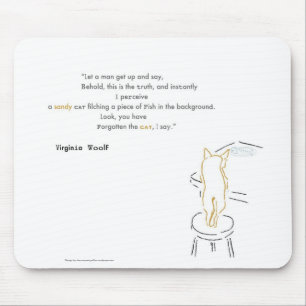 Virginia Woolf Filching Cat Muismat