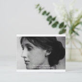 Virginia Woolf "Find Peace" Wisdom Quote Gifts Briefkaart (Staand voorkant)