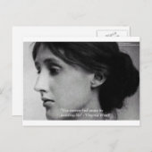 Virginia Woolf "Find Peace" Wisdom Quote Gifts Briefkaart (Voorkant / Achterkant)
