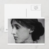 Virginia Woolf "Find Peace" Wisdom Quote Gifts Briefkaart (Voorkant / Achterkant)