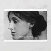 Virginia Woolf "Find Peace" Wisdom Quote Gifts Briefkaart (Voorkant)