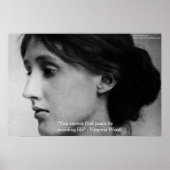 Virginia Woolf "Find Peace" Wisdom Quote Posters (Voorkant)