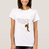 Virginia Woolf Freedom Quote T-shirt (Voorkant)
