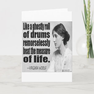 Virginia Woolf Ghosted Roll Quote Kaart