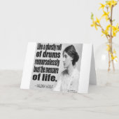 Virginia Woolf Ghosted Roll Quote Kaart (Gele Bloem)
