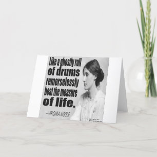Virginia Woolf Ghosted Roll Quote Kaart
