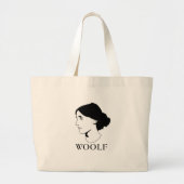 Virginia Woolf Grote Tote Bag (Voorkant)