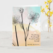 Virginia Woolf hoeft niet te overhaast een lege Qu Kaart (Gele Bloem)