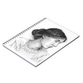 Virginia Woolf Ink Drawing ... JOURNAL Notitieboek (Linkerzijde)