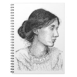 Virginia Woolf Ink Drawing ... JOURNAL Notitieboek