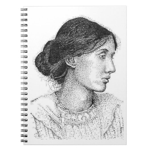 Virginia Woolf Ink Drawing ... JOURNAL Notitieboek (Voorkant)