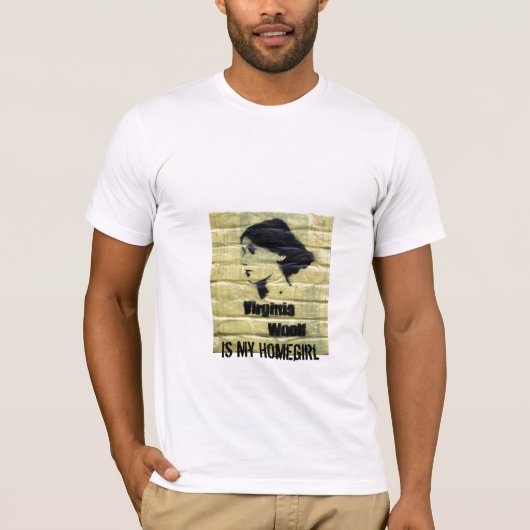 Virginia Woolf is mijn homegirl T-shirt (Voorkant)
