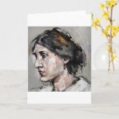 Virginia Woolf Kaart (Gele Bloem)