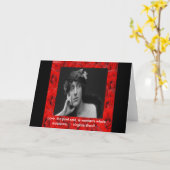 Virginia Woolf & Liefdescitaat Kaart (Gele Bloem)