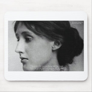 Virginia Woolf "Love Autumn" Love Quote Gifts Muismat