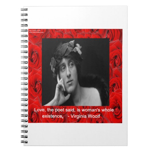 Virginia Woolf & Love Quote Notitieboek (Voorkant)