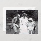 Virginia Woolf met Clive en Julian Bell, 1910 Briefkaart (Voorkant / Achterkant)