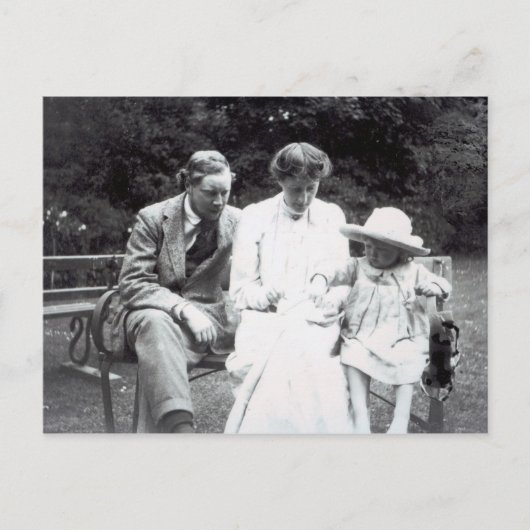Virginia Woolf met Clive en Julian Bell, 1910 Briefkaart (Voorkant)