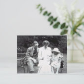 Virginia Woolf met Clive en Julian Bell, 1910 Briefkaart (Staand voorkant)