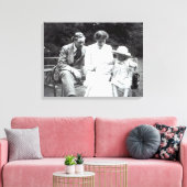 Virginia Woolf met Clive en Julian Bell, 1910 Canvas Afdruk (Insitu (Woonkamer))