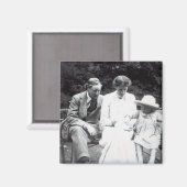 Virginia Woolf met Clive en Julian Bell, 1910 Magneet (Voorkant / Achterkant)
