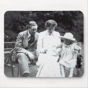 Virginia Woolf met Clive en Julian Bell, 1910 Muismat